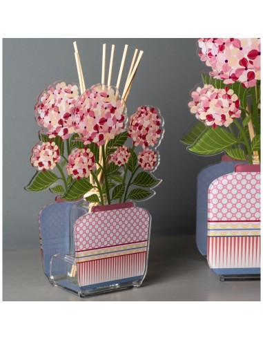 Vesta Home - Profumatore Aurora Piccolo - Ortensia·rosa·13 X 7,5 X 22 H Th. 3 Mm