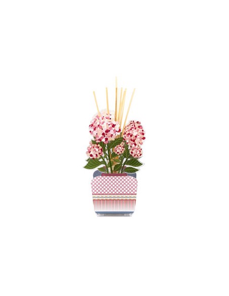 Vesta Home - Profumatore Aurora Piccolo - Ortensia·rosa·13 X 7,5 X 22 H Th. 3 Mm