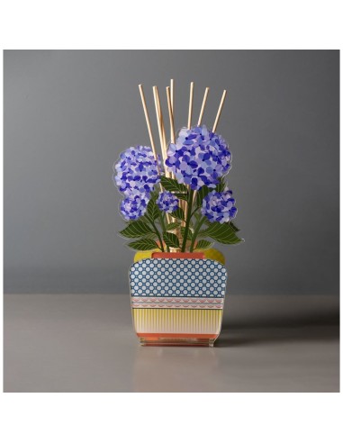 Vesta Home - Profumatore Aurora Piccolo - Ortensia·blu·13 X 7,5 X 22 H Th. 3 Mm