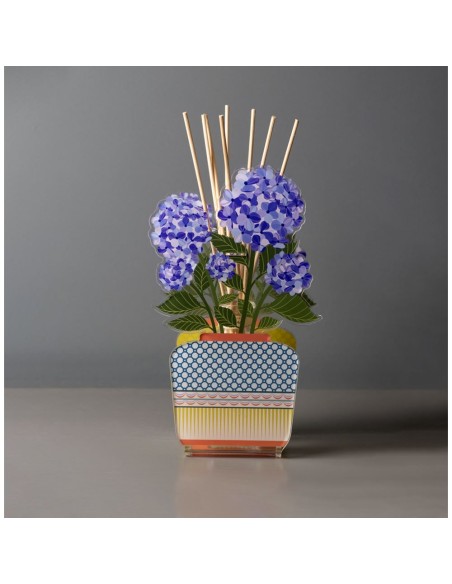 Vesta Home - Profumatore Aurora Piccolo - Ortensia·blu·13 X 7,5 X 22 H Th. 3 Mm