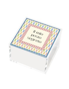 Vesta Home - Happy Beauty - Portagioie Quadrato Grande·rosa·10 X 10 X 7 H Cm Th. 3 Mm