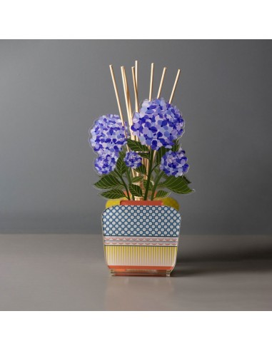 Vesta Home - Profumatore Aurora Piccolo - Ortensia·blu·13 X 7,5 X 22 H Th. 3 Mm