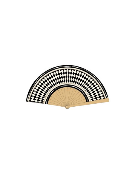 Vesta Home - Ventaglio Venere Kit 6 Pz·bianco/nero·42 X 23 H Cm