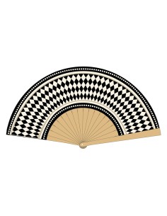 Vesta Home - Ventaglio Venere Kit 6 Pz·bianco/nero·42 X 23 H Cm