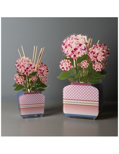 Vesta Home - Profumatore Aurora Grande - Ortensia·rosa·17,5 X 9,5 X 30 H Th. 3 Mm