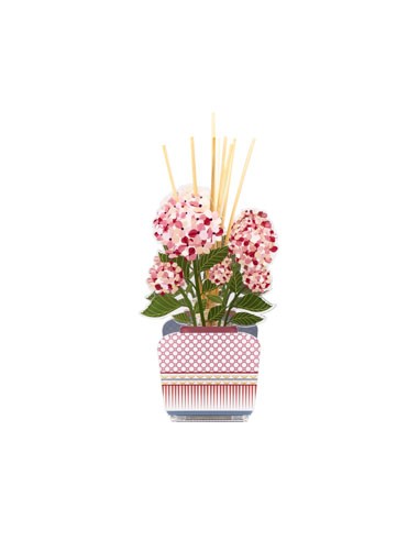 Vesta Home - Profumatore Aurora Grande - Ortensia·rosa·17,5 X 9,5 X 30 H Th. 3 Mm