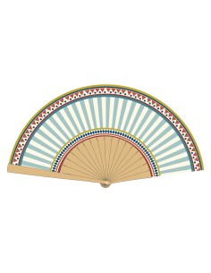 Vesta Home - Ventaglio Venere Kit 6 Pz·celeste·42 X 23 H Cm