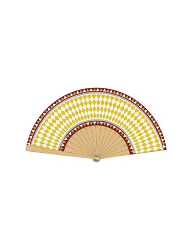 Vesta Home - Ventaglio Venere Kit 6 Pz·bianco/giallo·42 X 23 H Cm