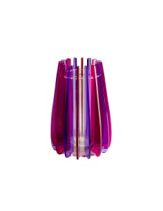 Vesta Home - Vaso Piccolo Iride·fuxia·ø15 X 24 H Cm Th.5 Mm Inner Vase Ø8 X 20 H Cm