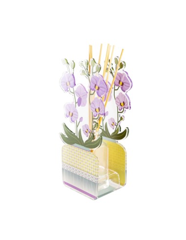 Vesta Home - Profumatore Livinia Grande - Orchidea·viola·17,5 X 9,5 X 33 H Th. 3 Mm