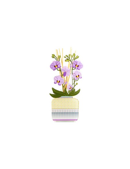 Vesta Home - Profumatore Livinia Grande - Orchidea·viola·17,5 X 9,5 X 33 H Th. 3 Mm