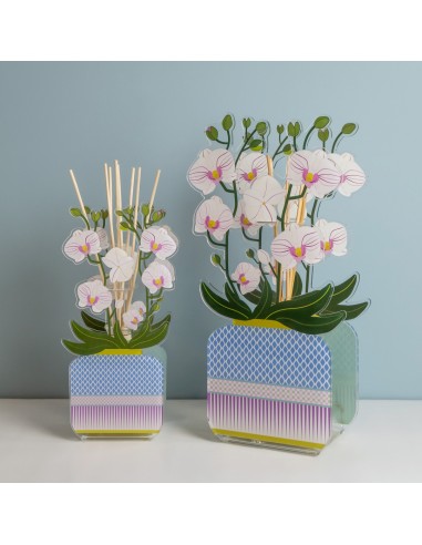 Vesta Home - Profumatore Livinia Grande - Orchidea·bianco·17,5 X 9,5 X 33 H Th. 3 Mm
