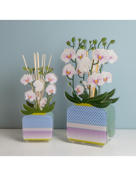 Vesta Home - Profumatore Livinia Grande - Orchidea·bianco·17,5 X 9,5 X 33 H Th. 3 Mm