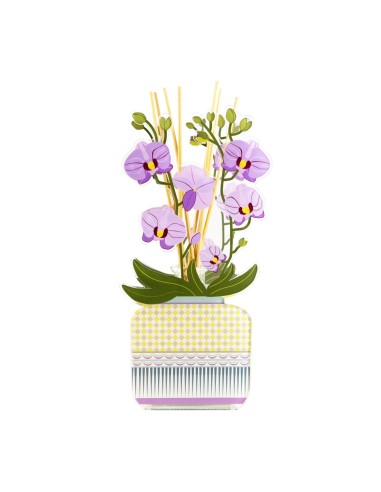 Vesta Home - Profumatore Livinia Piccolo - Orchidea·viola·11 X 7,5 X 24 H Th. 3 Mm