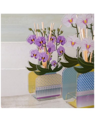 Vesta Home - Profumatore Livinia Piccolo - Orchidea·viola·11 X 7,5 X 24 H Th. 3 Mm