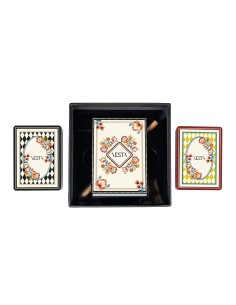 Vesta Home - Carte da Gioco - Passatempo·multicolor·cards: 6,4 X 8,8 Cm Notebook: 7,5 X 10,5 Cm Pencil: 16 H Cm