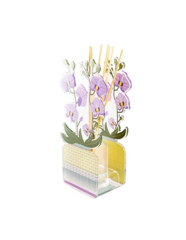 Vesta Home - Profumatore Livinia Piccolo - Orchidea·viola·11 X 7,5 X 24 H Th. 3 Mm