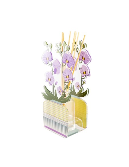 Vesta Home - Profumatore Livinia Piccolo - Orchidea·viola·11 X 7,5 X 24 H Th. 3 Mm