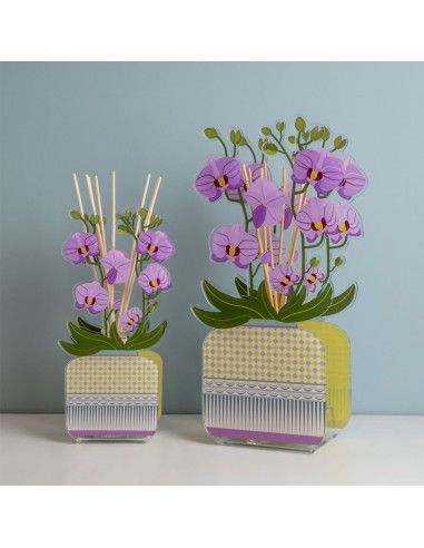 Vesta Home - Profumatore Livinia Piccolo - Orchidea·viola·11 X 7,5 X 24 H Th. 3 Mm