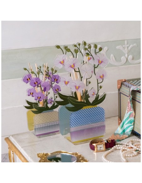 Vesta Home - Profumatore Livinia Piccolo - Orchidea·viola·11 X 7,5 X 24 H Th. 3 Mm