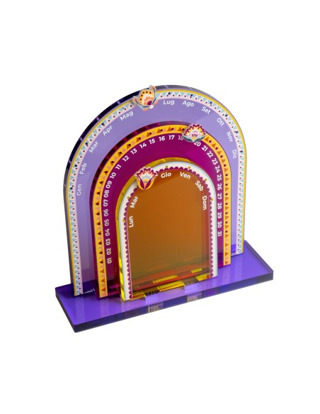 Vesta Home - Calendario Perpetuo Sibilla·fuxia·15 X 6 X 20 H Cm Th. 8 Mm