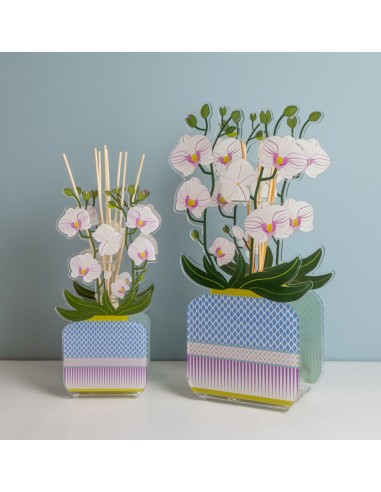 Vesta Home - Profumatore Livinia Piccolo - Orchidea·bianco·11 X 7,5 X 24 H Th. 3 Mm