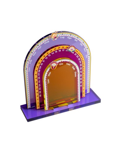 Vesta Home - Calendario Perpetuo Sibilla·fuxia·15 X 6 X 20 H Cm Th. 8 Mm