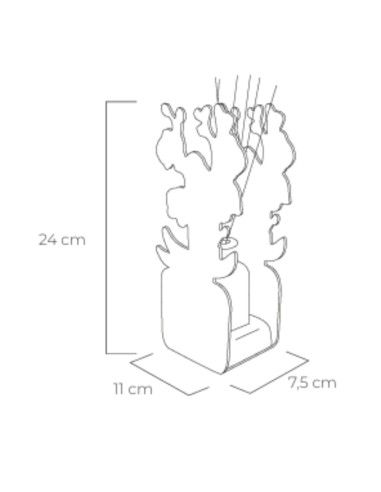 Vesta Home - Profumatore Livinia Piccolo - Orchidea·bianco·11 X 7,5 X 24 H Th. 3 Mm