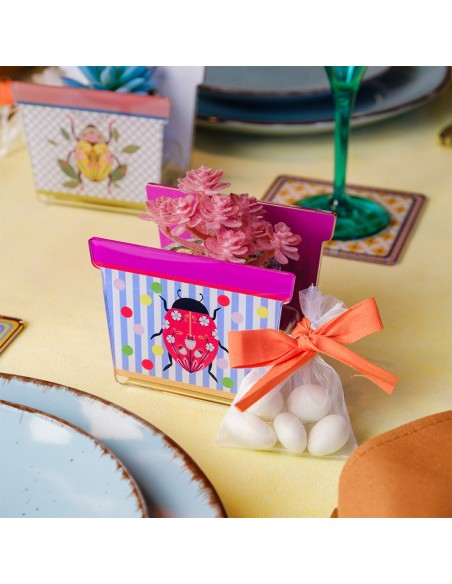 Vesta Home - Portavaso Joy - Special Moments - Kit 6 Pz·coccinella·10 X 7,1 X 10 H Cm Th. 3 Mm