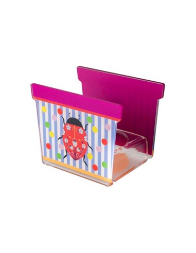 Vesta Home - Portavaso Joy - Special Moments - Kit 6 Pz·coccinella·10 X 7,1 X 10 H Cm Th. 3 Mm
