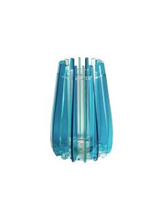 Vesta Home - Vaso Piccolo Iride·blu·ø15 X 24 H Cm Th.5 Mm Inner Vase Ø8 X 20 H Cm