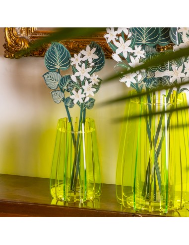 Vesta Home - Vaso Piccolo Iride·verde·ø15 X 24 H Cm Th.5 Mm Inner Vase Ø8 X 20 H Cm