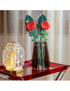 Vesta Home - Vaso Piccolo Iride·marrone·ø15 X 24 H Cm Th.5 Mm Inner Vase Ø8 X 20 H Cm 2