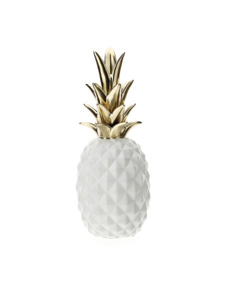Hervit - Contenitore Ananas Gres Bianco 11x27cm