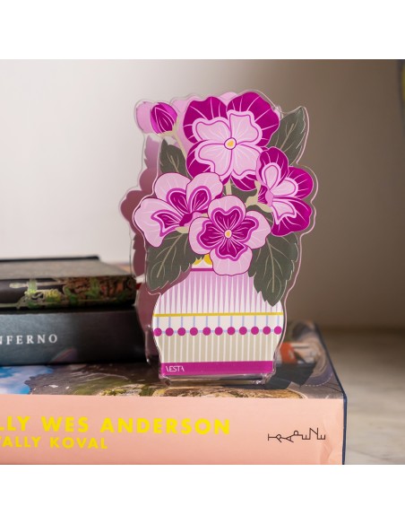 Vesta Home - Mini Profumatore Primula·fuxia·8,5 X 5,5 X 14 H Cm Th. 3 Mm
