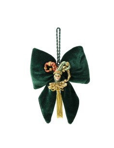 Hervit - Fiocco Applicazione Velluto Verde Venice 14x18cm