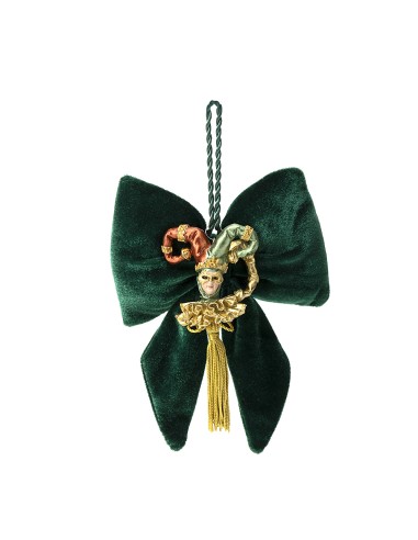 Hervit - Fiocco Applicazione Velluto Verde Venice 14x18cm