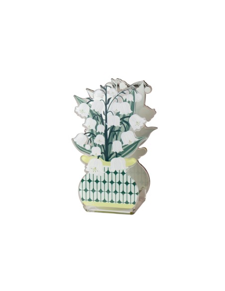 Vesta Home - Mini Profumatore Mughetto - Mary·bianco·8 X 5,5 X 14 H Cm Th. 3 Mm