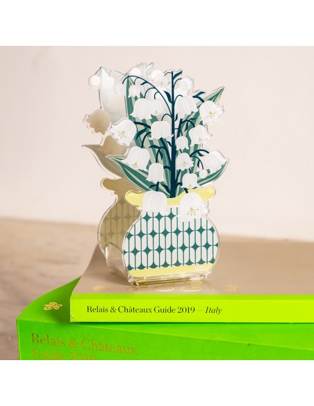 Vesta Home - Mini Profumatore Mughetto - Mary·bianco·8 X 5,5 X 14 H Cm Th. 3 Mm