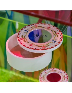 Vesta Home - Happy Beauty - Portagioie Rotondo Grande·acquamarina·ø14 X 6 H Cm Th. 10 Mm Mirror: Ø73,5 Mm 2