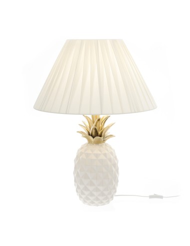 Hervit - Lampada Ananas Gres Bianco 90cm
