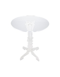 Vesta Home - Tavolino Miami·trasparente·ø45 X 55 H Th. 8 Mm 2