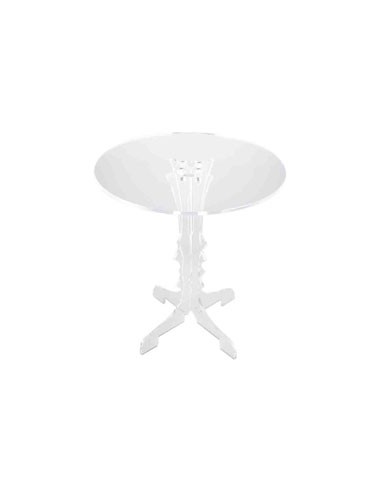 Vesta Home - Tavolino Miami·trasparente·ø45 X 55 H Th. 8 Mm