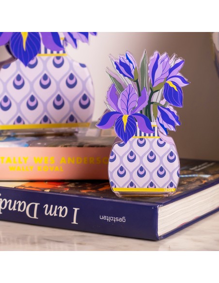 Vesta Home - Mini Profumatore Iris·viola·9 X 5,5 X 14 H Cm Th. 3 Mm