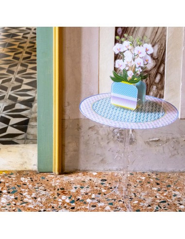 Vesta Home - Tavolino Miami·multicolor·ø45 X 55 H Th. 8 Mm