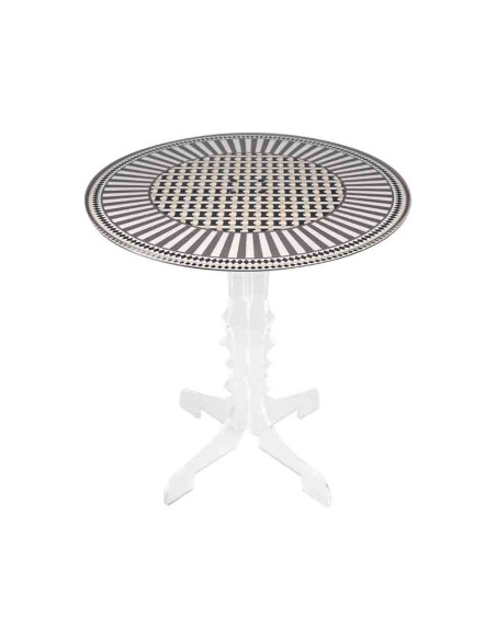 Vesta Home - Tavolino Miami·basic·ø45 X 55 H Th. 8 Mm