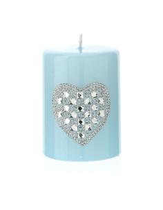 Hervit - CANDELA MOCCOLO BLU LACCATO DIA.6X8CM