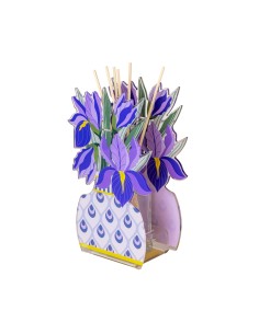 Vesta Home - Profumatore Iris Piccolo·viola·13 X 7,5 X 21 H Cm Th. 3 Mm