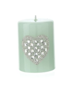 Hervit - CANDELA MOCCOLO VERDE LACC.DIA.6X8CM