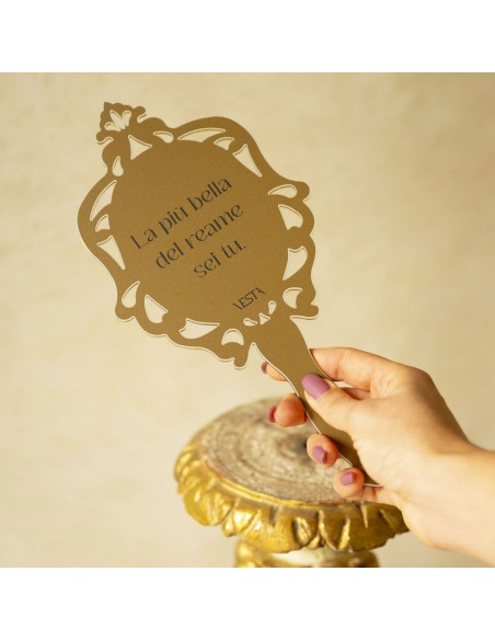 Vesta Home - Specchio Madame Piccolo·oro·13,5 X 25 H Th. 3 Mm